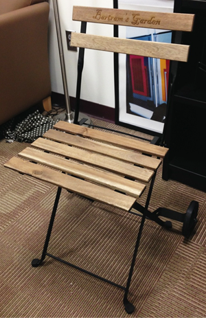 Bartram's Garden chair